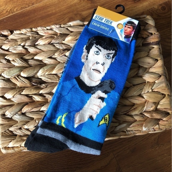 Star Trek: Spock Men’s Crew Socks size 10-13 - Picture 1 of 2